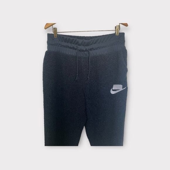 Nike Sportswear NEW XL Women's Jogger Sherpa Fleece Dark Navy NSW No Tags - Picture 3 of 6